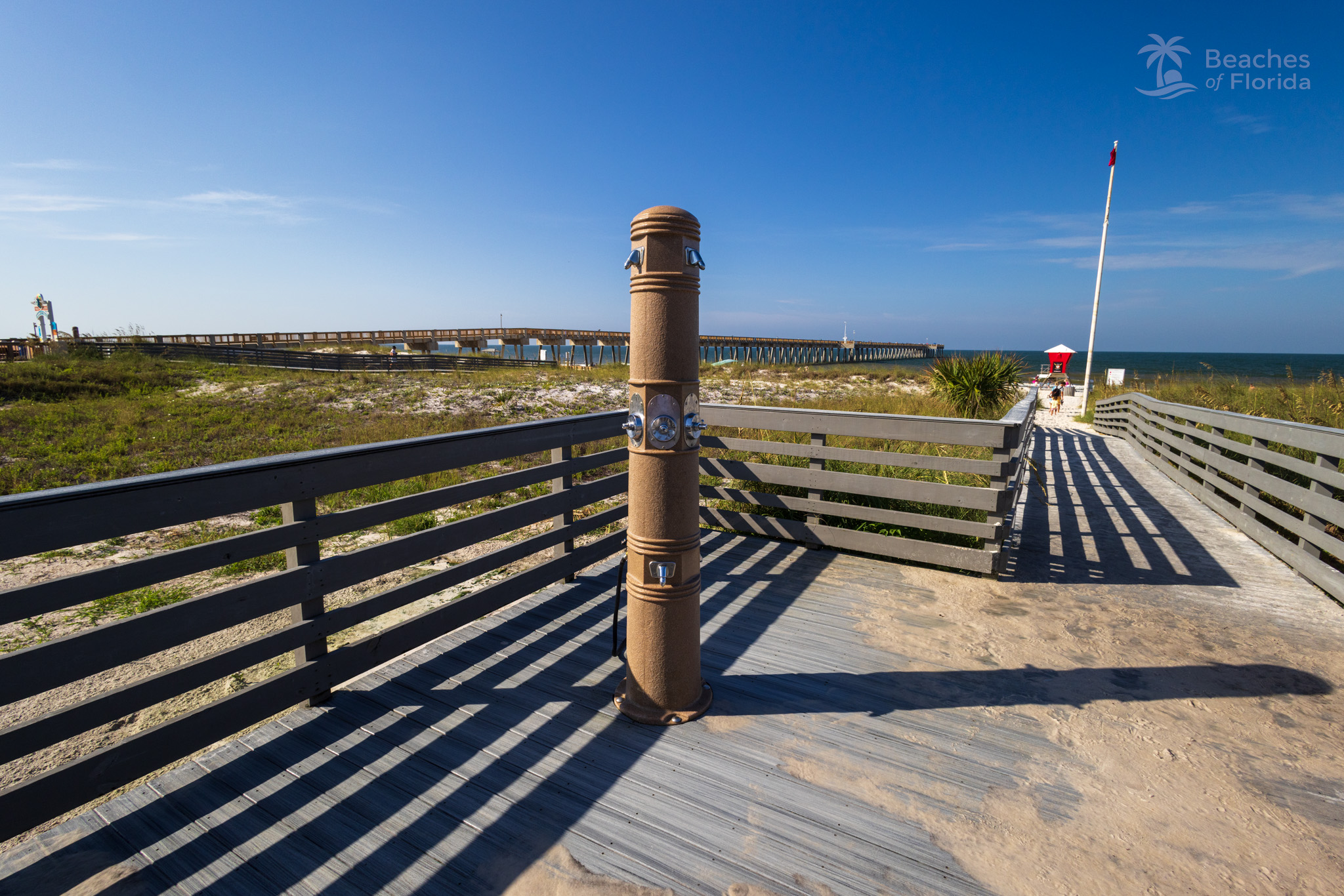 Boardwalk leading to the beach at Panama City Beach