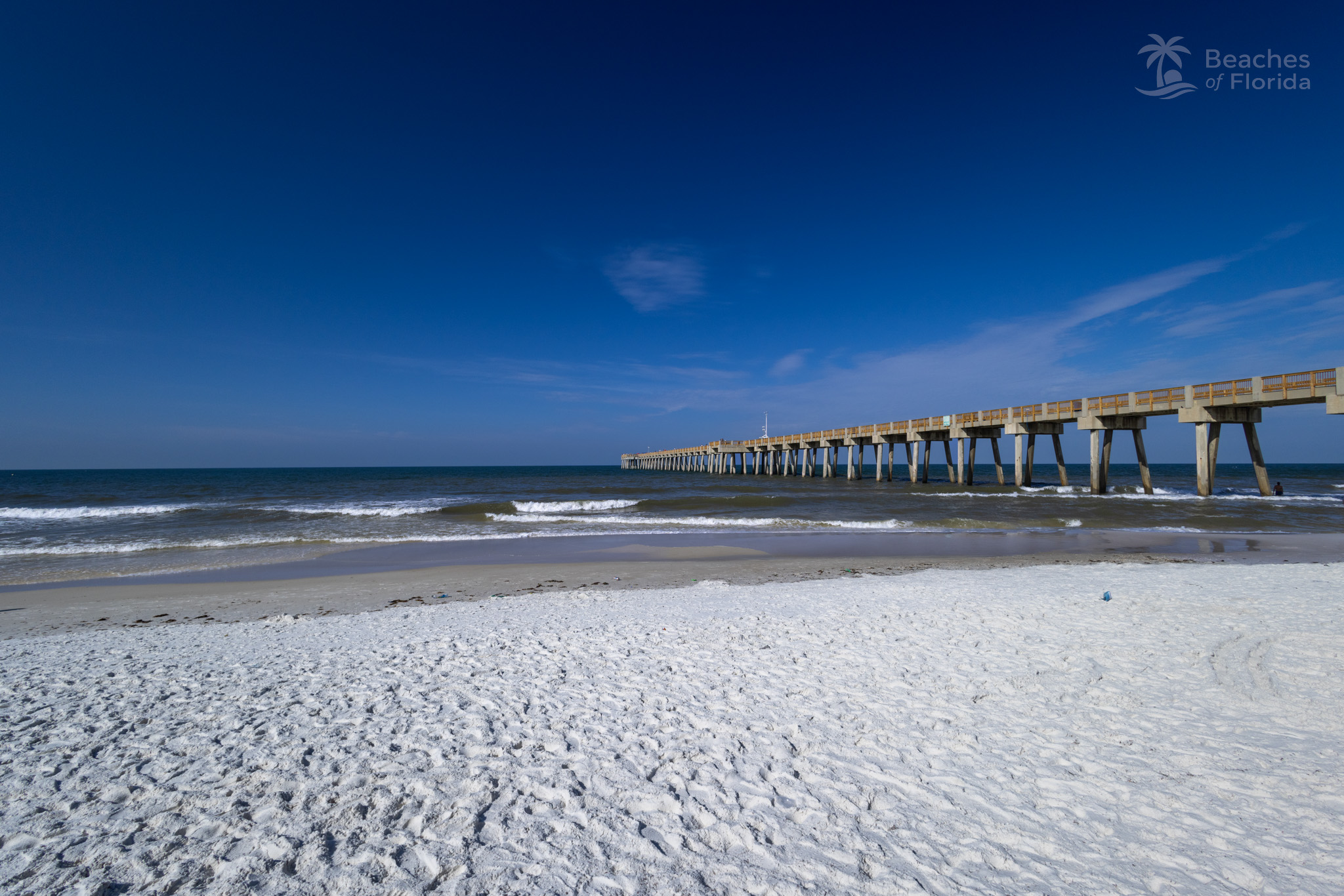 Russell Fields Pier stretching into the Gulf at Panama City Beach