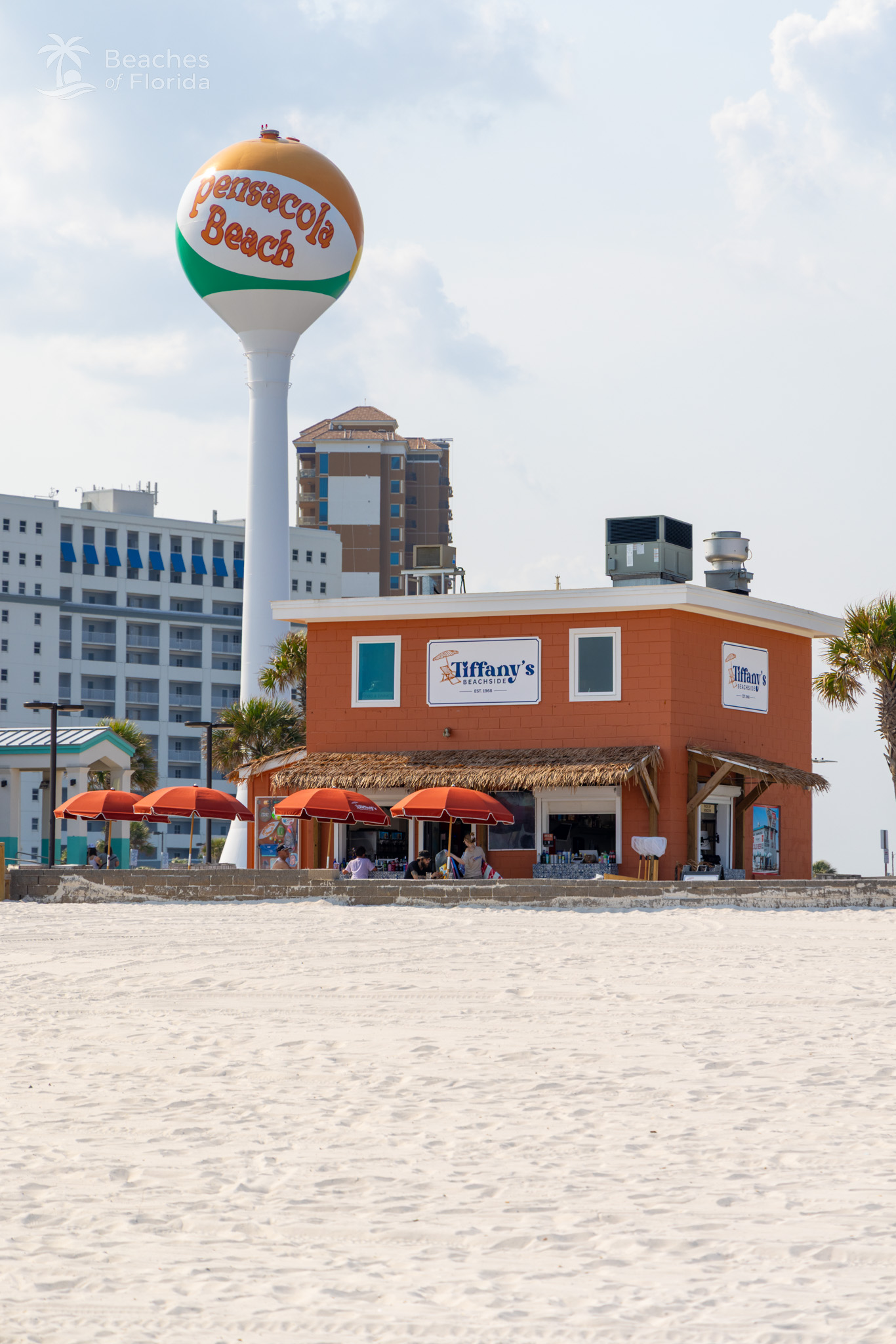 Pensacola Beach iconic beach ball watertower